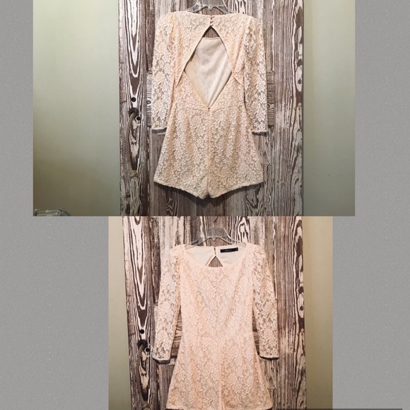 Ark & Co. Sexy Open Back Lace Romper HOT Small - Picture 8 of 8